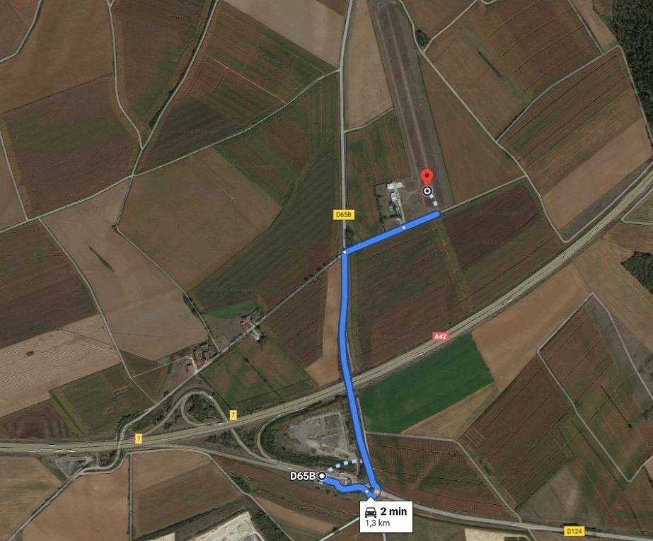 Plan acces autoroute 1